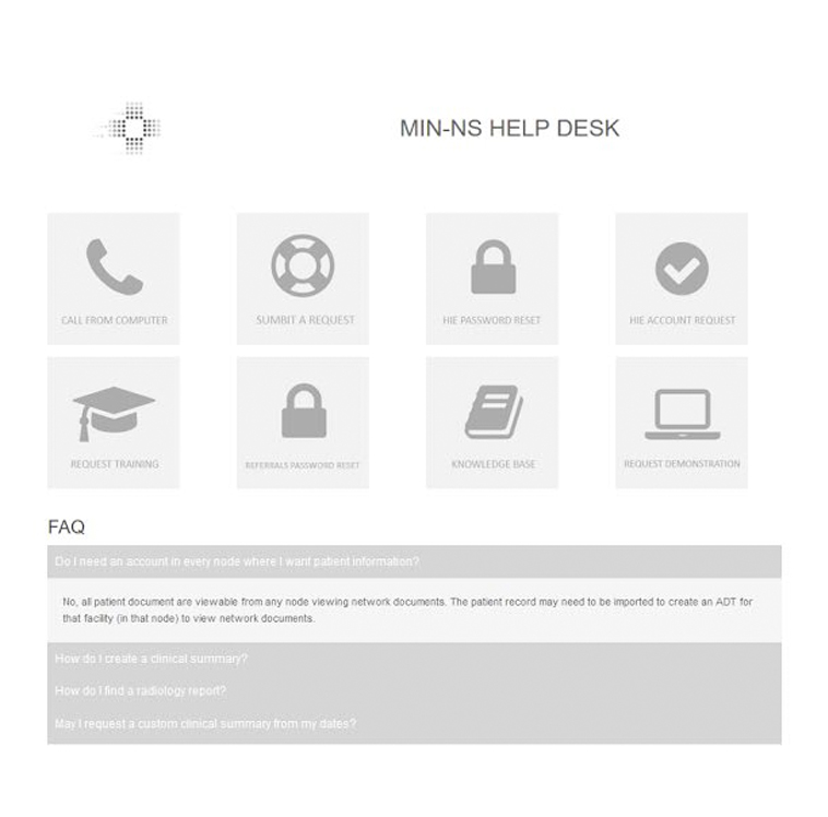 High Fidelity Wireframe of Helpdesk